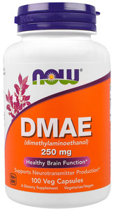 Now Foods DMAE 250 мг 100 капсул  