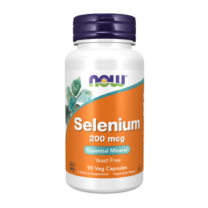 NOW Selenium, Селен 200 мкг 90 капсул