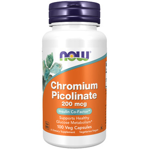 NOW Foods  Chromium ,Хром 200 мкг 100 капсул