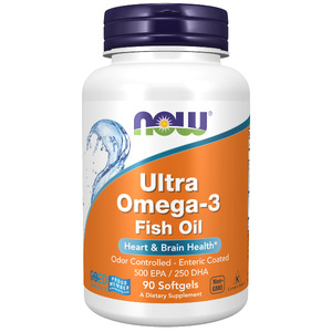 NOW Ultra Omega 3 Ультра Омега 3 500 EPA  250 DHA 90 гел. капсул