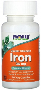 Now Foods Iron 36 mg 90 капсул