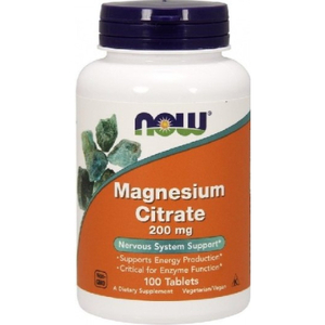 NOW Foods Magnesium Citrate 200 мг 100 таблеток