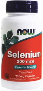NOW Selenium 200 мкг 90 капсул