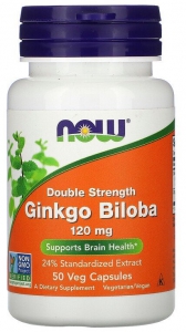   NOW Foods Ginkgo Biloba 120 мг 50 капсул