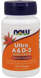 NOW Foods Ultra A / D-3 25000/1000 IU 100 капсул