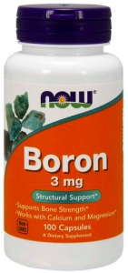 NOW Boron 3 mg 100  капсул 