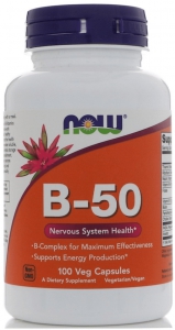 NOW Foods B-50 Complex 100 таблеток